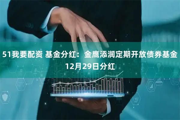 51我要配资 基金分红：金鹰添润定期开放债券基金12月29日分红